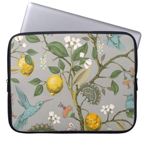 Floral seamless pattern Botanical wallpaper Plan Laptop Sleeve