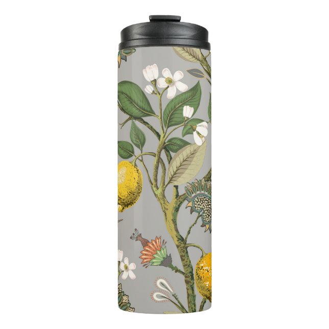 Floral seamless pattern. Botanical wallpaper. Plan Thermal Tumbler (Front)