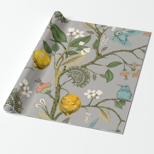 Floral seamless pattern Botanical wallpaper Plan Wrapping Paper
