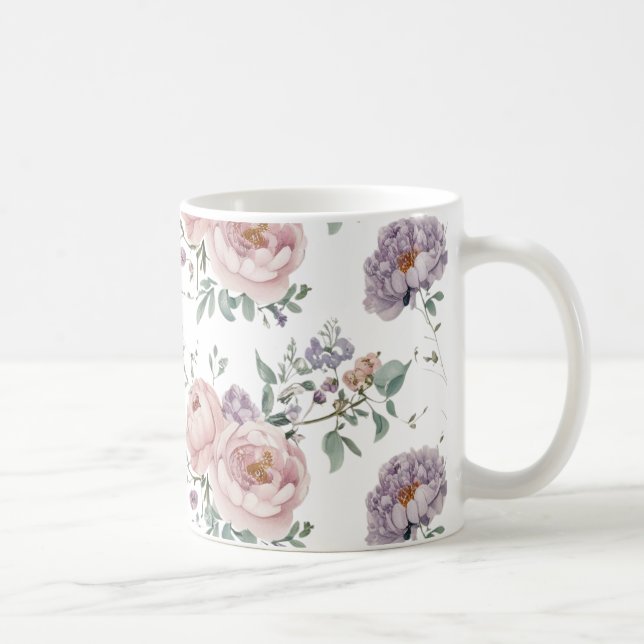 Floral seamless pattern coffee mug (Right)