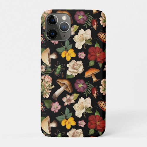 Floral seamless pattern design iPhone 11 pro case