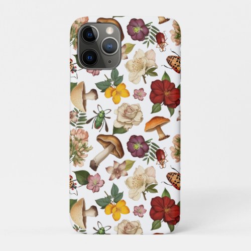 Floral seamless pattern design iPhone 11 pro case