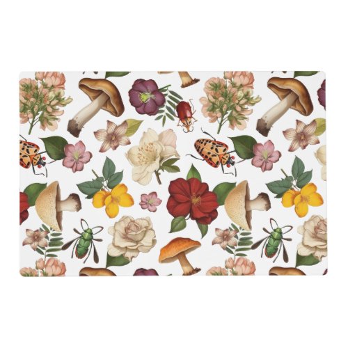 Floral seamless pattern design placemat
