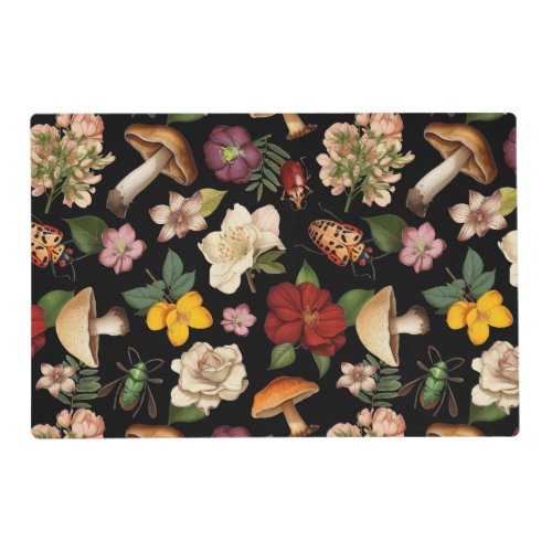 Floral seamless pattern design placemat