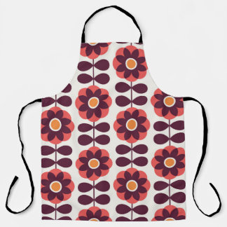 Floral seamless pattern design. Scandinavian style Apron