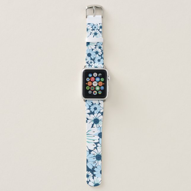 Floral seamless pattern /flower textilepattern, ab apple watch band (Front)