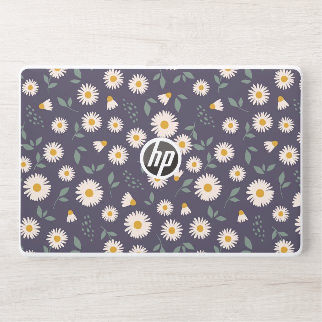 Floral seamless pattern flowers HP laptop skin (Front)