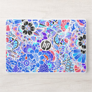 Floral seamless pattern flowers HP laptop skin