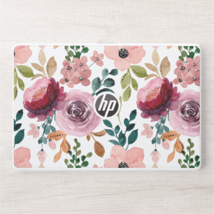Floral seamless pattern flowers HP laptop skin