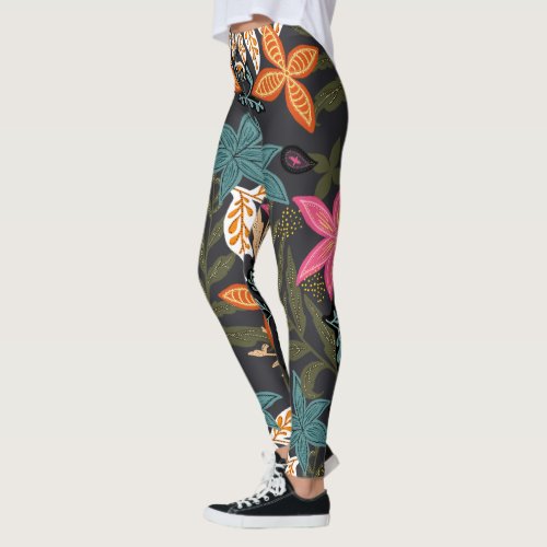 Floral Seamless Pattern Leggings