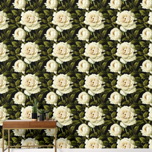 Floral seamless pattern peony flower 3D chic Wallpaper