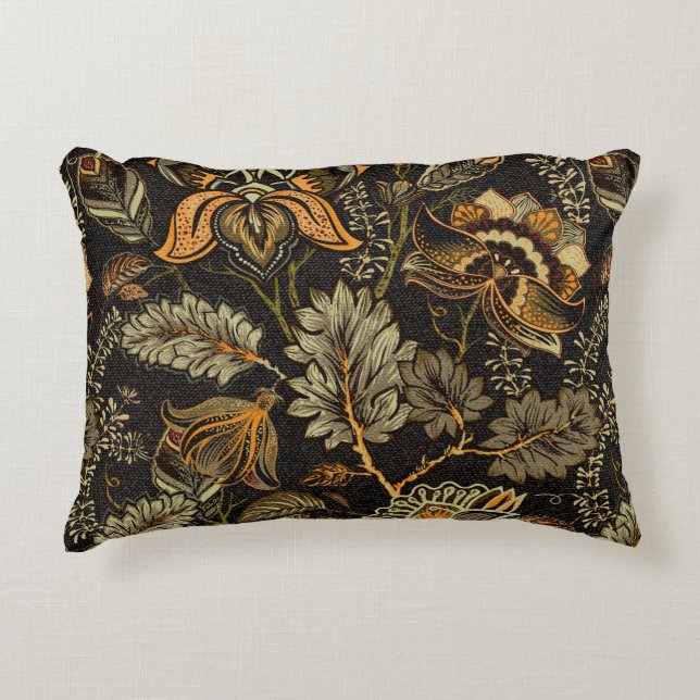 Floral seamless pattern, texture effect. Indian or Accent Pillow (Front)
