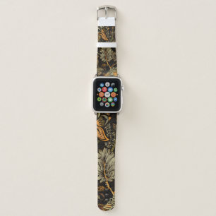 Floral seamless pattern, texture effect. Indian or Apple Watch Band