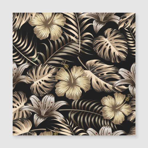 Floral Seamless Pattern with Leaves