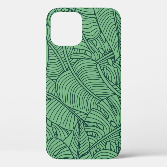 Floral seamless pattern with leaves. tropical back Case-Mate iPhone case (Back)