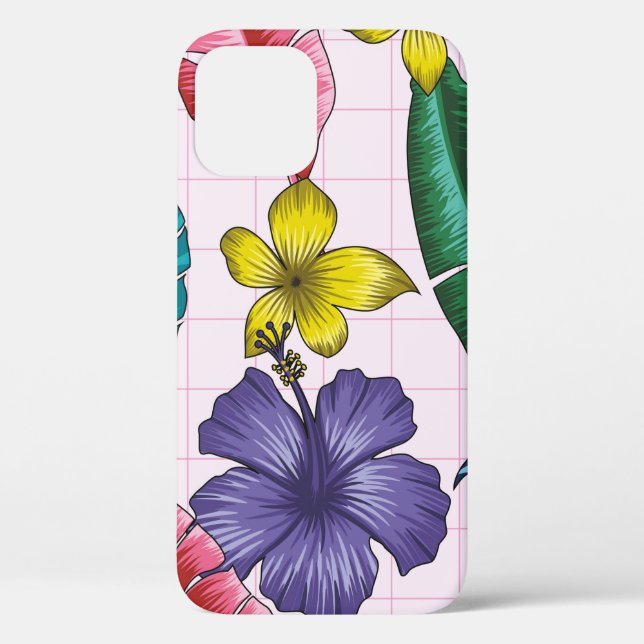 Floral seamless pattern with leaves. tropical back Case-Mate iPhone case (Back)