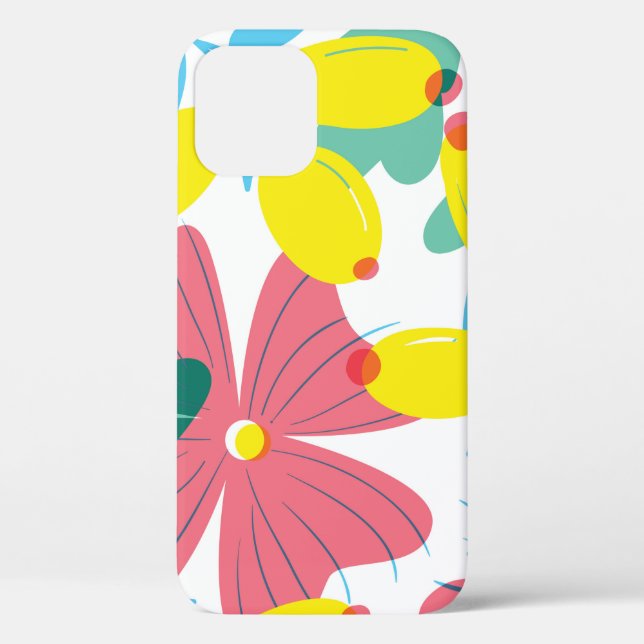 Floral seamless pattern with tranparency elements. Case-Mate iPhone case (Back)