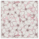 Floral seamless pattern with white flowers 10 fabric