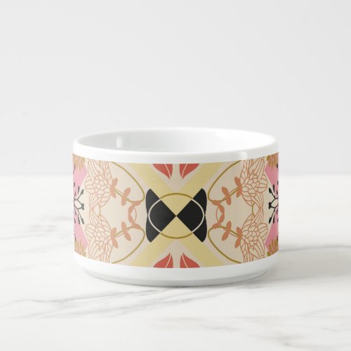 Floral seamless vintage pattern design bowl