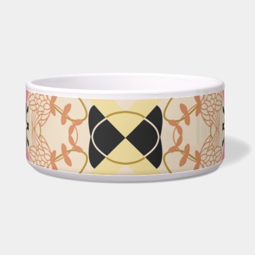 Floral seamless vintage pattern design bowl