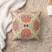 Floral seamless vintage pattern design. throw pillow (Blanket)