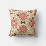 Floral seamless vintage pattern design. throw pillow