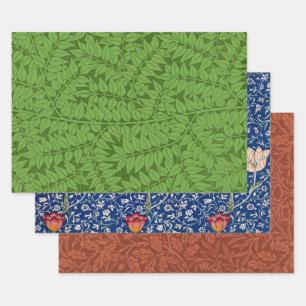 Floral Selection of William Morris Wrapping Paper Sheets