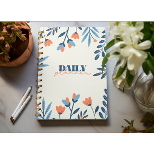 Floral Serenity Daily Planner