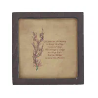 Floral Serenity Prayer Inspirational Gift Box | Zazzle