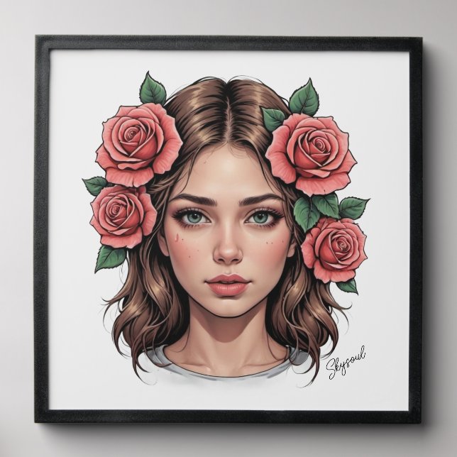 Floral Serenity – Wall Art Peel And Stick Photo Tile (Front Set)