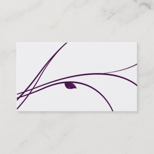 Customizable Floral Series - 02 - Violet Business Card Templates