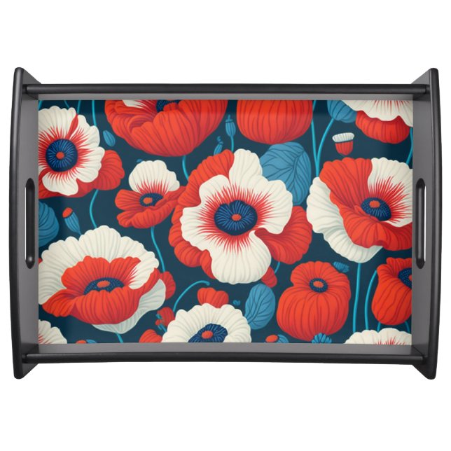 Floral  serving tray (Front)
