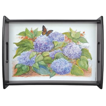 Floral Serving Tray by lmountz1935 at Zazzle
