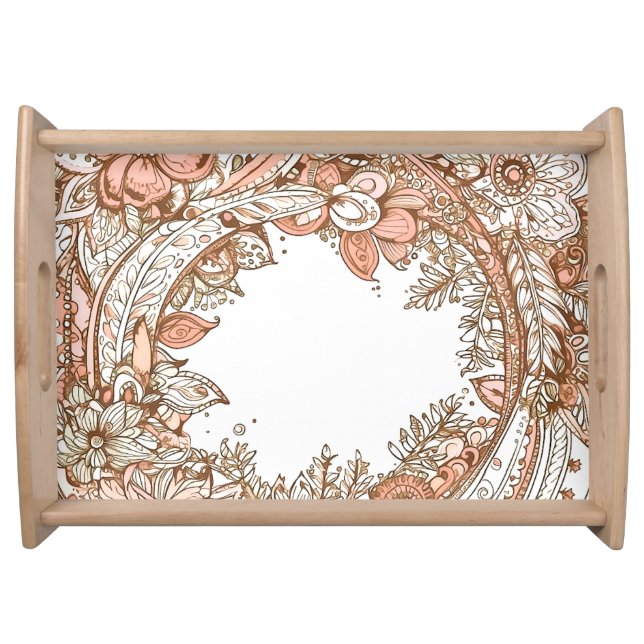 floral  serving tray (Front)