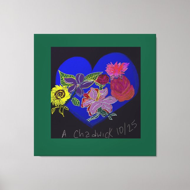 Floral Session Stretched Canvas Print  (Front)