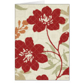 Floral Shadows in Red and Orange (Front)