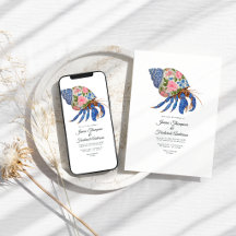 Floral Shelllfish Coastal Wedding