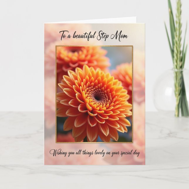 Floral Shimmer Greeting Card (Front)
