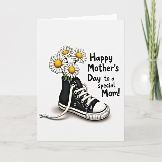 Floral Shoe Mothers Day Card (Front)