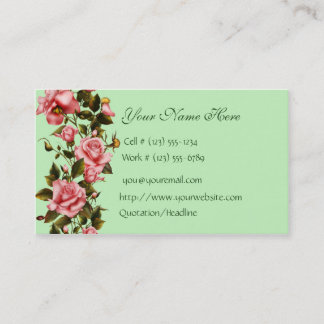 Floral Shop Roses Business Card