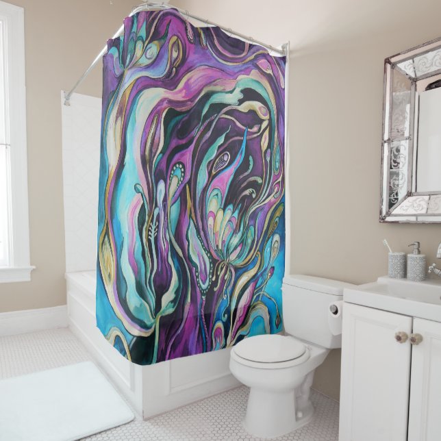 Floral Shower Curtain (In Situ)