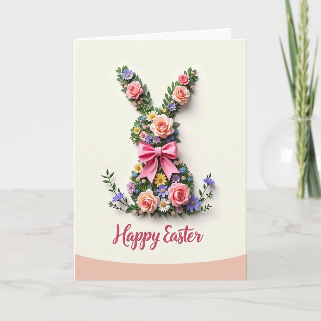 Floral Silhouette Celebration Card (Front)
