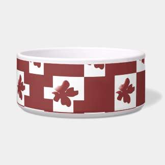 Floral silhouette pattern. bowl