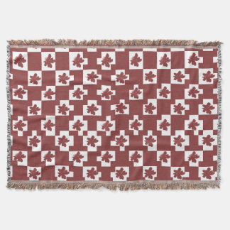 Floral silhouette pattern. throw blanket