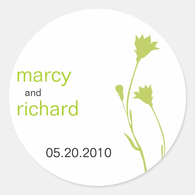 Floral Silhouette Sticker (Front)