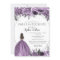 Floral Silver Purple Spakle Dress Sweet 16 