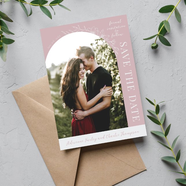 Floral Simplicity 1 Moonlight Mauve Save The Date (Creator Uploaded)