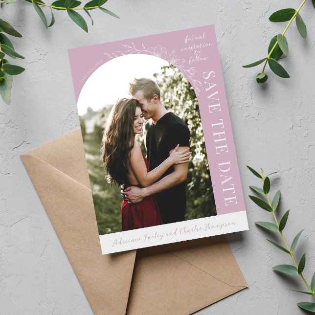 Floral Simplicity 1 Wisteria Purple Save The Date (Creator Uploaded)