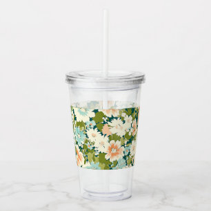Floral Sipper Tumbler