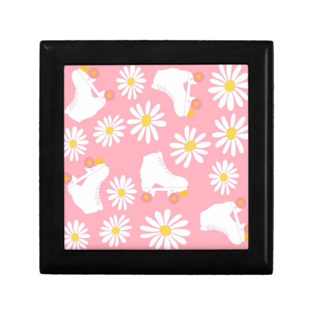 Floral Skates Roller Skating Pattern  Gift Box (Front)
